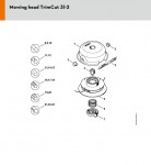 Stihl Mowing head TrimCut 31-2 Spare Parts